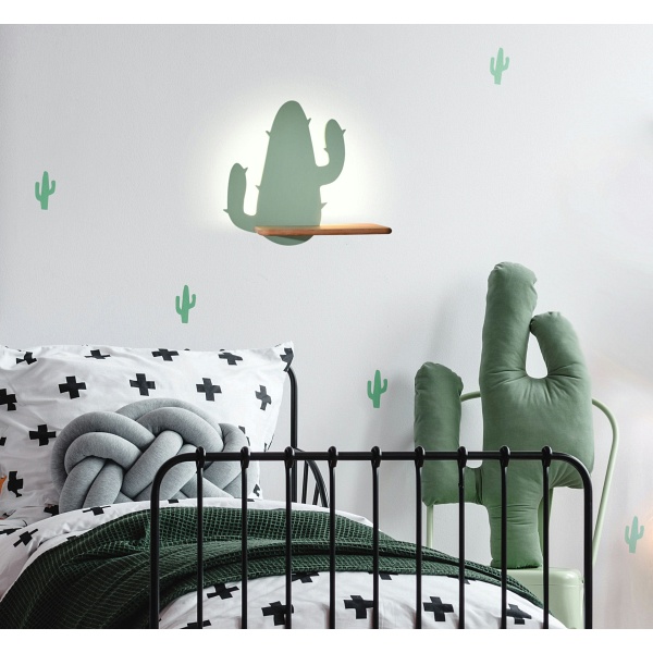 Cactus 2 Lampa Kinkiet 4W Led 4000K Iq Kids Zielony Candellux