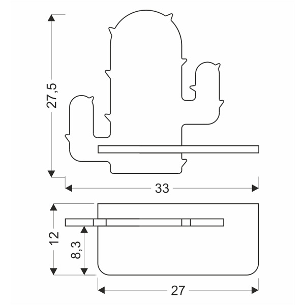 Cactus 1 Lampa Kinkiet 4W Led 4000K Iq Kids Z Przew Zielony Candellux
