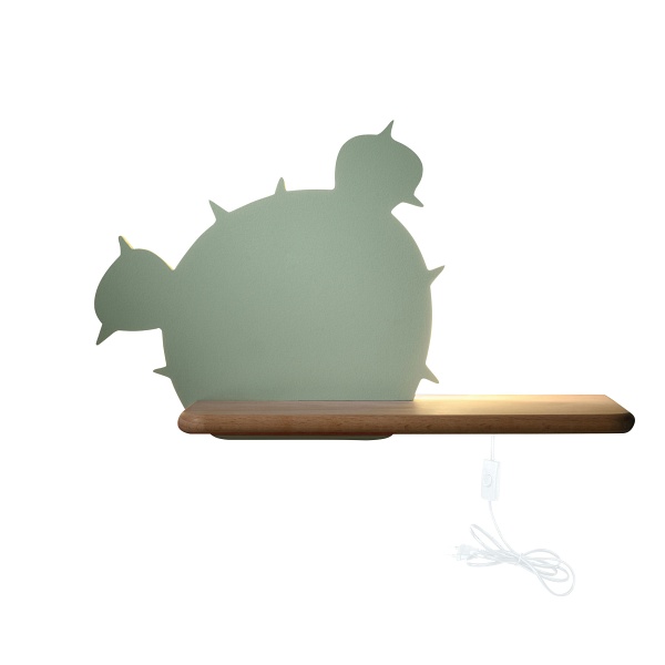 Cactus 3 Lampa Kinkiet 4 Led 4000K Iq Kids Z Przew Zielony Candellux