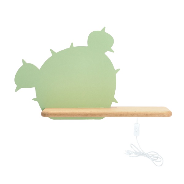 Cactus 3 Lampa Kinkiet 4 Led 4000K Iq Kids Z Przew Zielony Candellux