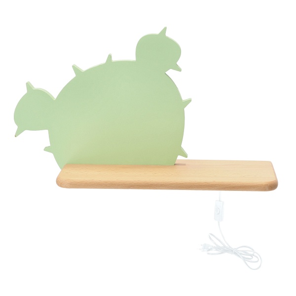 Cactus 3 Lampa Kinkiet 4 Led 4000K Iq Kids Z Przew Zielony Candellux