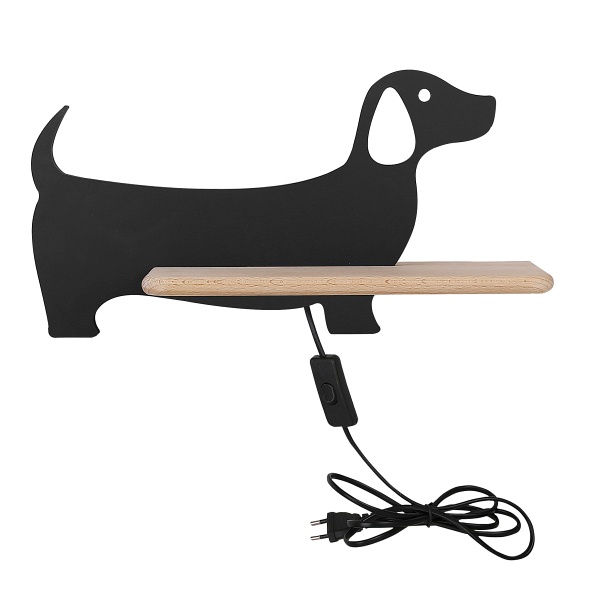 Dog Lampa Kinkiet 5W Led 4000K Iq Kids Z Przew Czarny Candellux