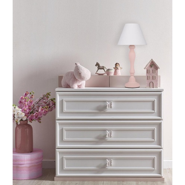 Pastellio Lampa Gabinetowa Różowy 1X40W E14 Abażur Biały Candellux