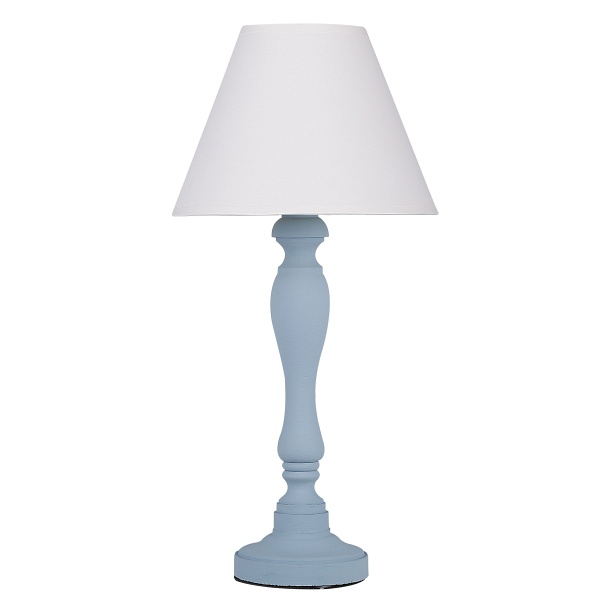 Pastellio Lampa Gabinetowa Niebieski 1X40W E14 Abażur Biały Candellux