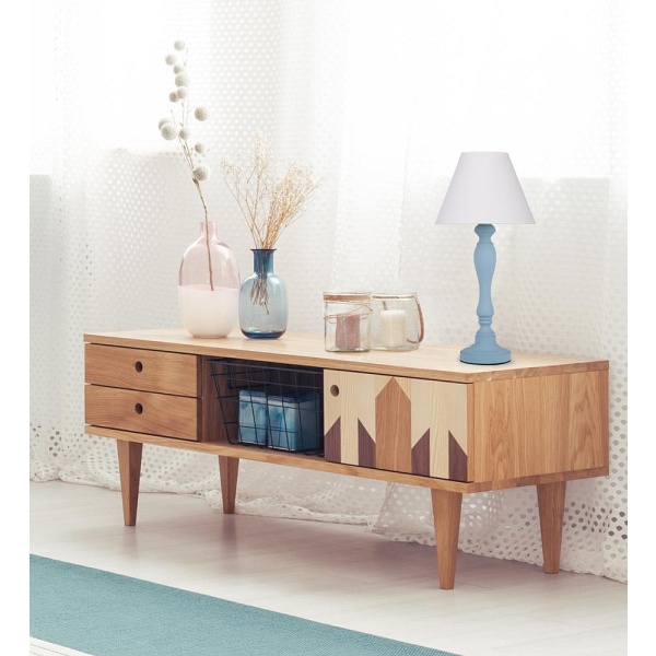 Pastellio Lampa Gabinetowa Niebieski 1X40W E14 Abażur Biały Candellux