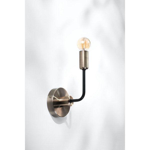 Saga Lampa Kinkiet Patyna+Matowy Czarny 1X40W E14 Candellux