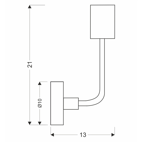 Saga Lampa Kinkiet Patyna+Matowy Czarny 1X40W E14 Candellux