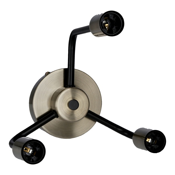 Saga Lampa Sufitowa Patyna+Matowy Czarny 3X40W E14 Candellux