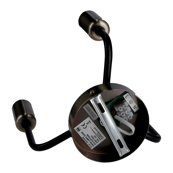 Saga Lampa Sufitowa Patyna+Matowy Czarny 3X40W E14 Candellux