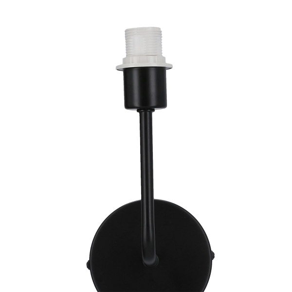 Pasteri Lampa Kinkiet Czarny Matowy 1X40 E14 Abażur Beżowy Candellux