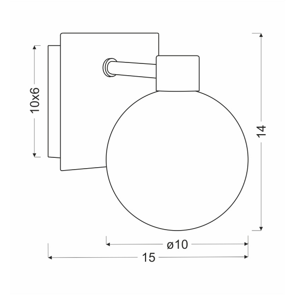Oden Lampa Kinkiet Chromowy 1X40W G9 Klosz Biały Candellux