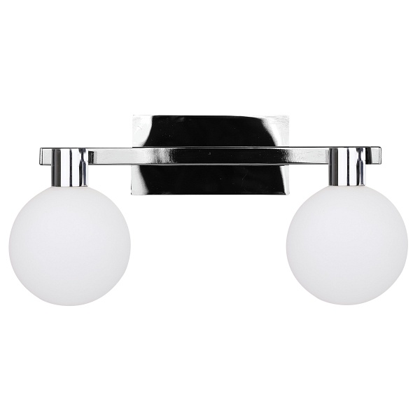 Maldus Lampa Kinkiet Chromowy 2X40W G9 Klosz Biały Candellux