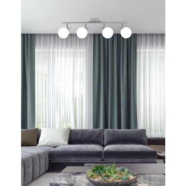 Ghost Lampa Sufitowa Satynowy 4X40W G9 Klosz Biały Candellux