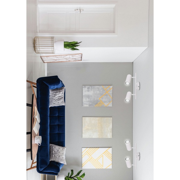 Colly Lampa Sufitowa Biały 2X15W Gu10 Klosz Biały Candellux