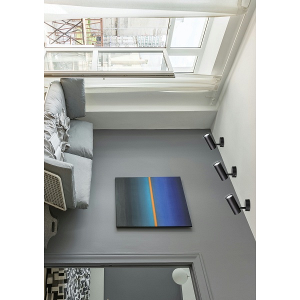 Colly Lampa Kinkiet Czarny 1X15W Gu10 Klosz Czarny Candellux