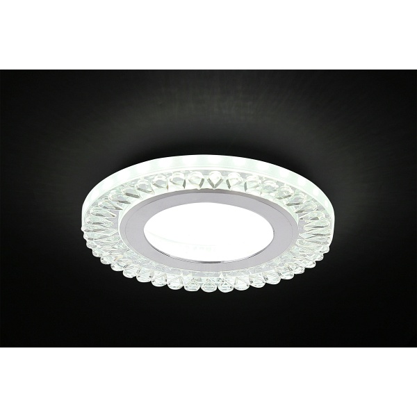 Ssp-28 Al/Tr Lampa Stropowa Srebrny 2X5W Led 6500K Klosz Bezbarwny Candellux