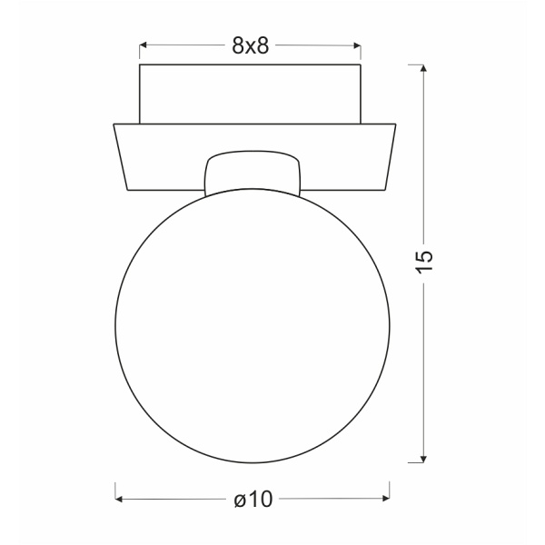 Oden Lampa Sufitowa Chromowy 1X40W G9 Klosz Biały Candellux