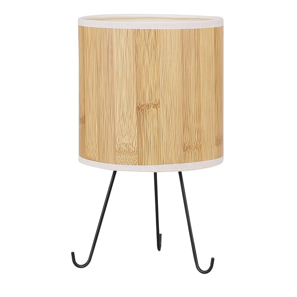 Adora Lampa Gabinetowa Czarny 1X40W E14 Abażur Sosna Candellux