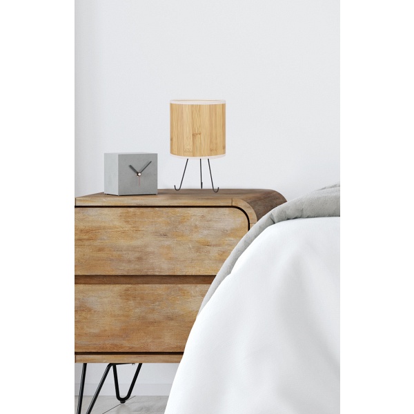 Adora Lampa Gabinetowa Czarny 1X40W E14 Abażur Sosna Candellux