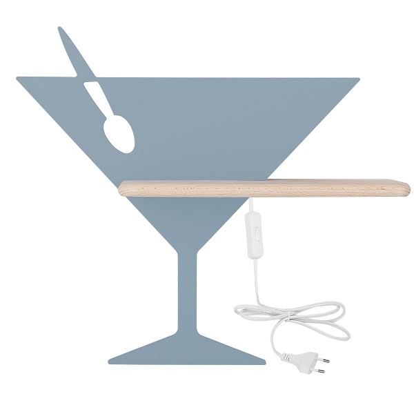 Piccolo Lampa Kinkiet 4W Led 4000K Iq Kids Z Przewodem Niebieski Candellux