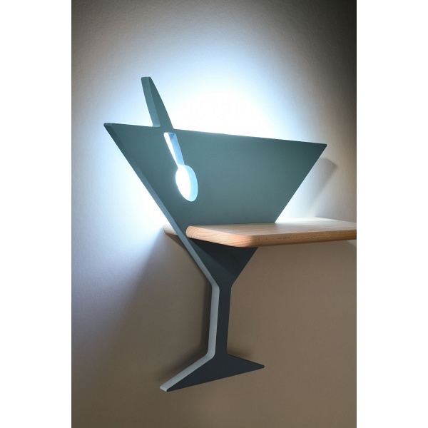 Piccolo Lampa Kinkiet 4W Led 4000K Iq Kids Z Przewodem Niebieski Candellux