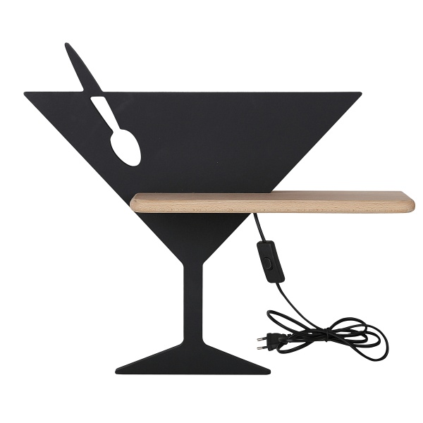 Piccolo Lampa Kinkiet 4W Led 4000K Iq Kids Z Przewodem Czarny Candellux