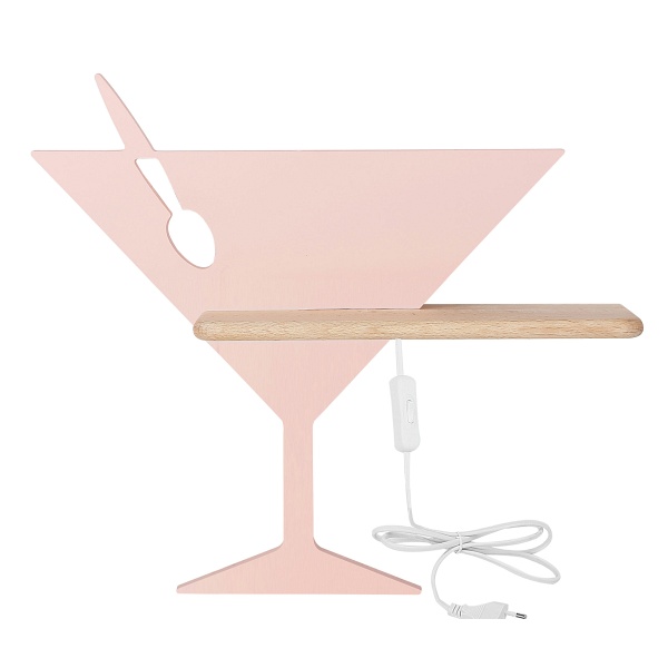 Piccolo Lampa Kinkiet 4W Led 4000K Iq Kids Z Przewodem Różowy Candellux