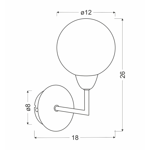 Logos Lampa Kinkiet Satyna 1X25W G9 Klosz Biały Candellux