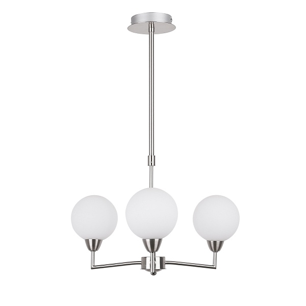 Logos Lampa Wisząca Satynowy 3X25W G9 Klosz Biały Candellux