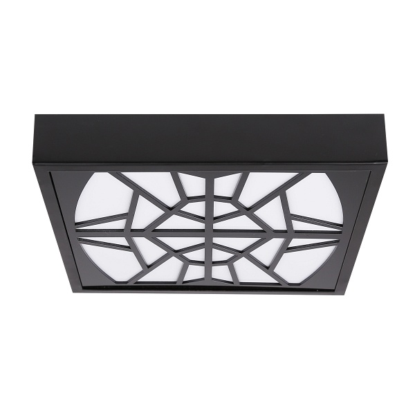 Laser 1 Lampa Sufitowa Plafon Czarny 1X18W Led 4000K Klosz Czarny+Biały Candellux