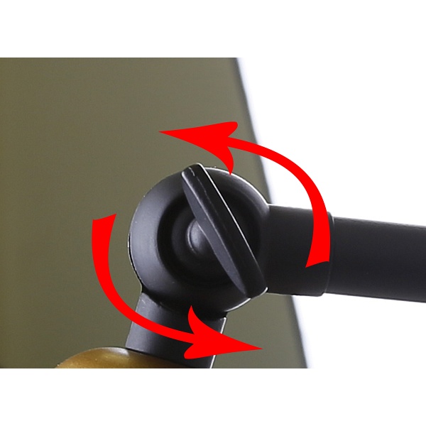 Fundo Lampa Kinkiet Czarny+Złoty 1X40W E27 Klosz Czarny Candellux