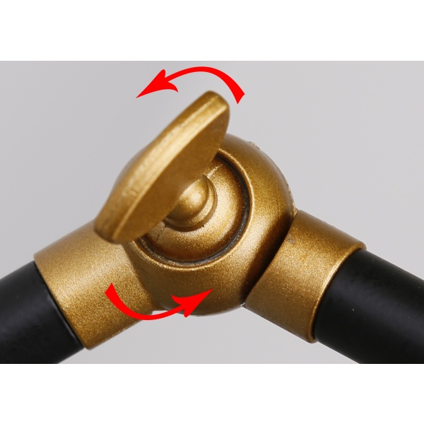 Truck Lampa Kinkiet Czarny+Złoty 1X40W E27 Klosz Złoty Candellux