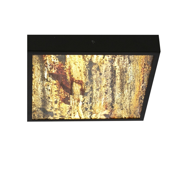 Luxan Lampa Sufitowa Czarny 28W Led 4000K Fornir Forest Candellux