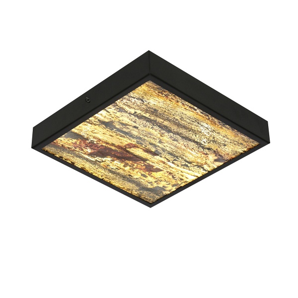 Luxan Lampa Sufitowa Czarny 28W Led 4000K Fornir Forest Candellux