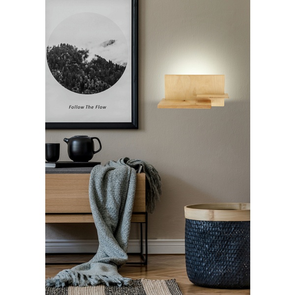 Hostel Lampa Kinkiet 5W Led 4000K Drewno Candellux