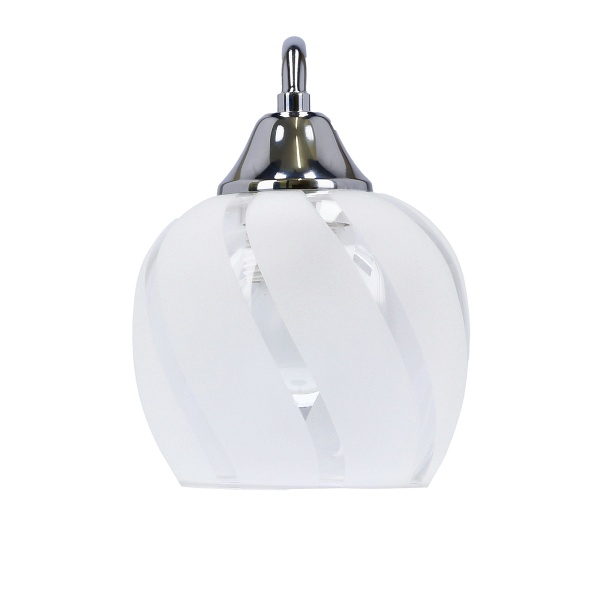 Prego Lampa Kinkiet Chromowy 1X40W E27 Klosz Bezbarwny Candellux