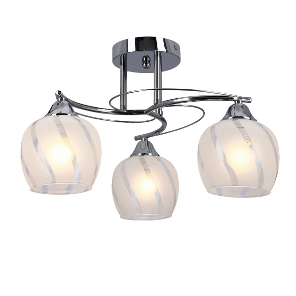 Prego Lampa Sufitowa Chromowy 3X40W E27 Klosz Bezbarwny Candellux