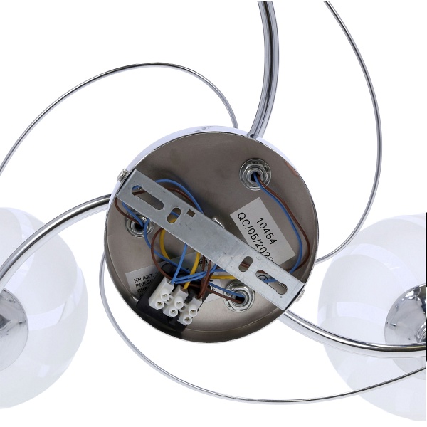 Prego Lampa Sufitowa Chromowy 3X40W E27 Klosz Bezbarwny Candellux