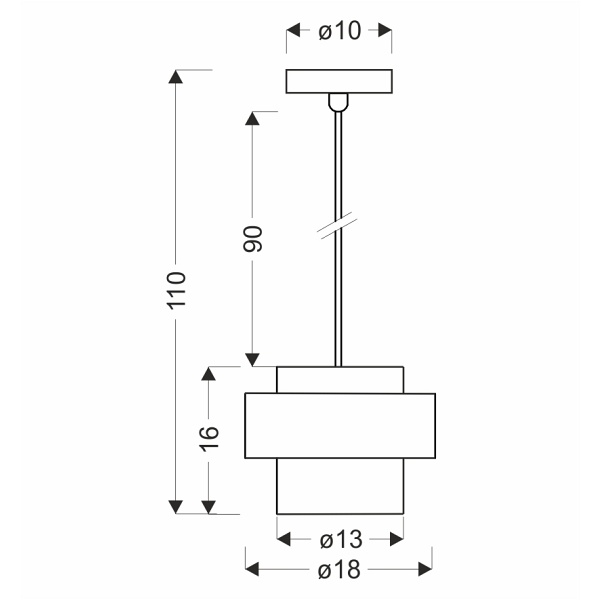 Spiega Lampa Wisząca Czarny+Mosiężny 1X60W E27 Klosz Dymiony Candellux