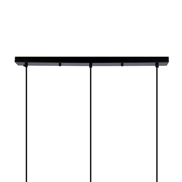 Pompei Lampa Wisząca Czarny 3X40W E27 Klosz Biały Candellux