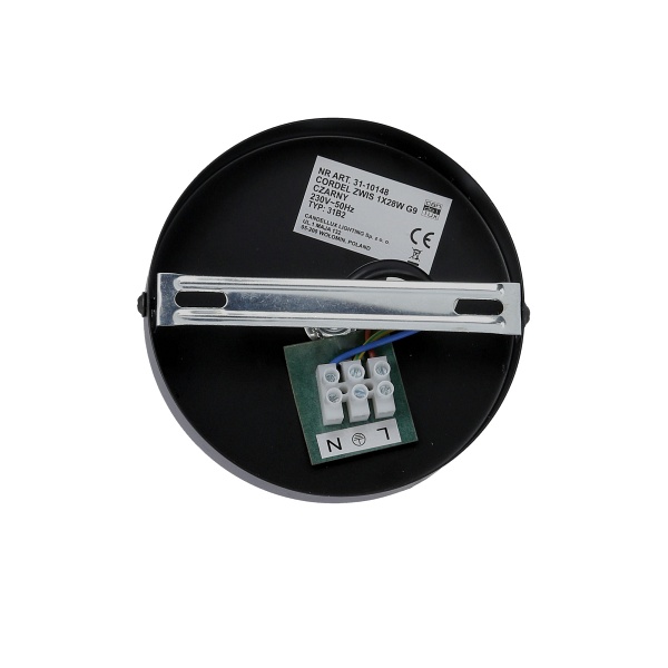 Cordel Zwis 1X28W G9 Czarny Candellux