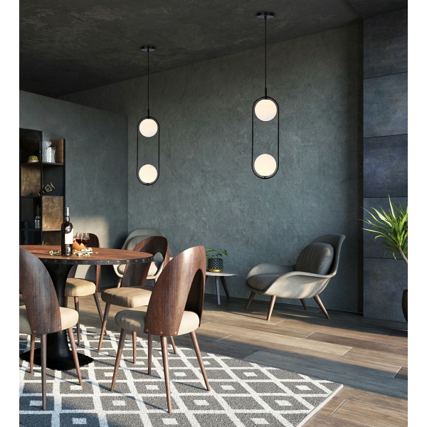 Cordel Zwis 2X28W G9 Czarny Candellux