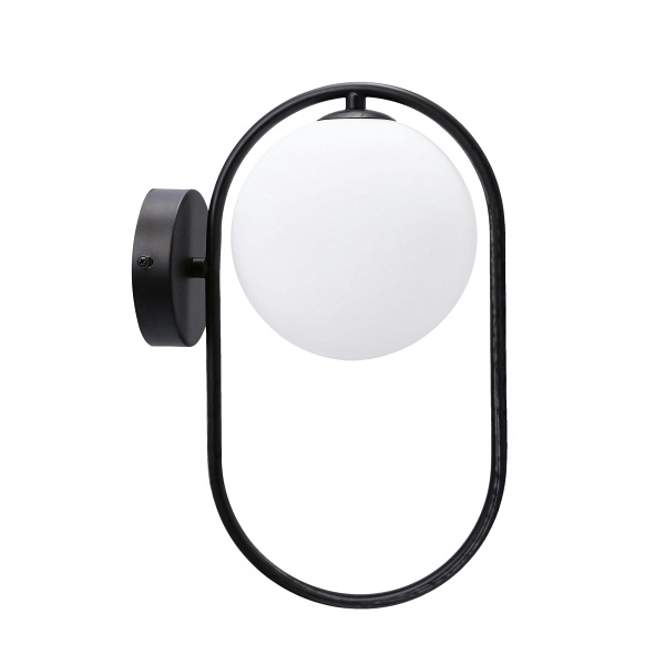 Cordel Kinkiet 1X28W G9 Ring Czarny Candellux