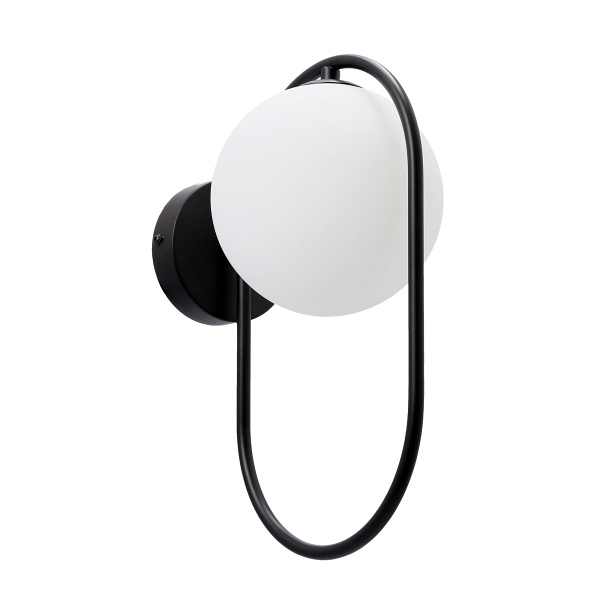 Cordel Kinkiet 1X28W G9 Ring Czarny Candellux