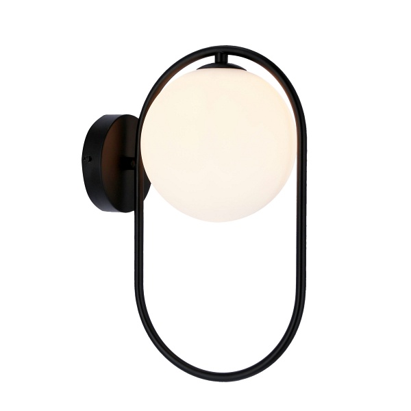 Cordel Kinkiet 1X28W G9 Ring Czarny Candellux