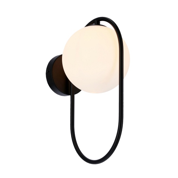 Cordel Kinkiet 1X28W G9 Ring Czarny Candellux