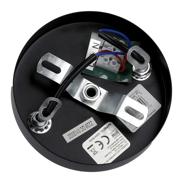 Gillo Lampa Wisząca Czarny 2X40W E27 Abażur Czarny Candellux