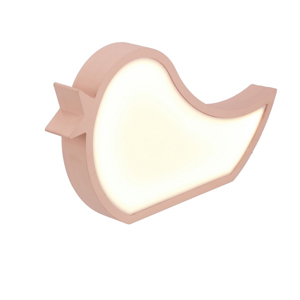 Bird Lampa Stołowa 12W Led 3000K Iq Kids Różówy Candellux