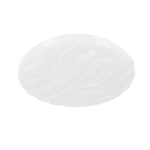 Nevada Lampa Sufitowa Plafon Biały 15W Led 29 Cm Klosz Biały Efekt Sky Candellux