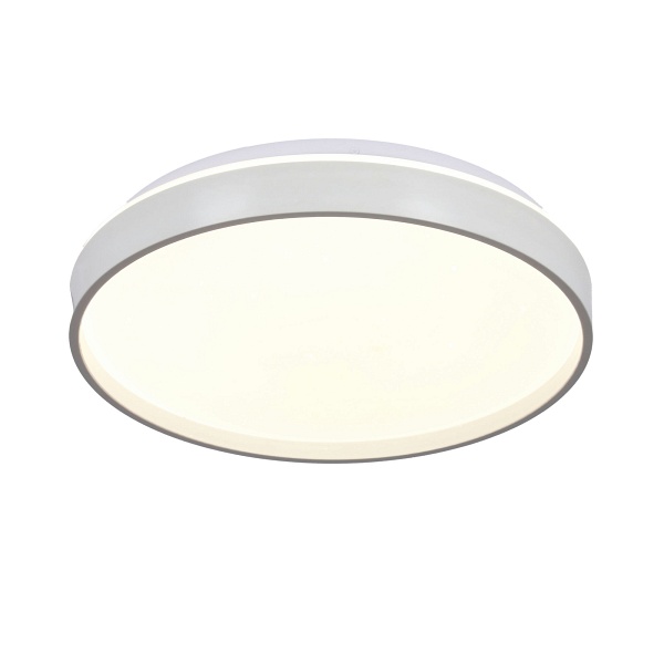 Texas Lampa Sufitowa Plafon Biały 15W Led 29 Cm Klosz Biały Efekt Sky Candellux